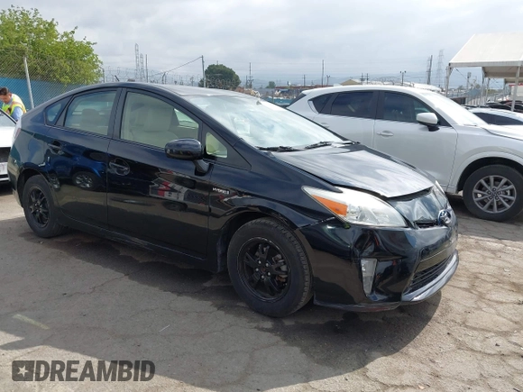 2012 Toyota Prius One with VIN JTDKN3DU8C5485214, listed as a IAAI auction lot 42136855 with 82,355 mi miles. Bid and sale history available at carsss.com. Image 1.