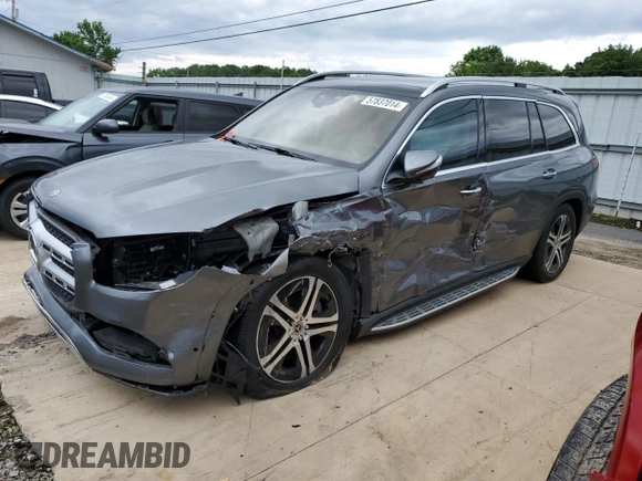 2020 Mercedes-Benz GLS 450 with VIN 4JGFF5KE7LA203783, listed as a Copart auction lot 57837014 with 76,026 mi miles and Salvage Title. Bid and sale history available at DreamBid. Image 1.