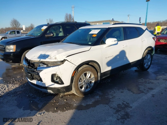 2021 Chevrolet Blazer LT with VIN 3GNKBHR49MS519268, listed as a IAAI auction lot 41407745 with 78,595 mi miles. Bid and sale history available at carsss.com. Image 20.