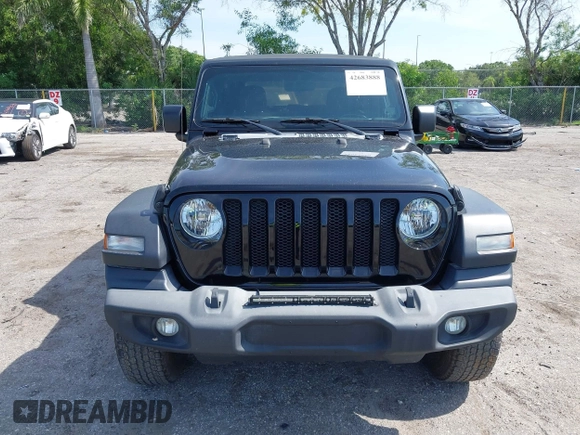 2019 Jeep Wrangler Sport S with VIN 1C4GJXAG2KW664395, listed as a IAAI auction lot 42683888 with 72,742 mi miles and . Bid and sale history available at DreamBid. Image 12.