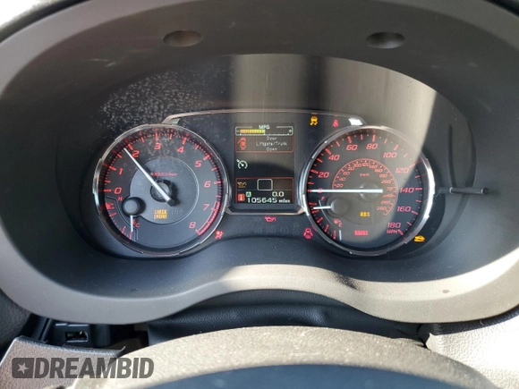 2017 Subaru WRX with VIN JF1VA1B60H9805410, listed as a Copart auction lot 48829925 with 105,645 mi miles and Salvage Title. Bid and sale history available at carsss.com. Image 9.