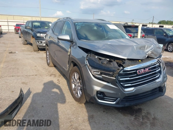 2024 GMC Terrain SLT with VIN 3GKALPEG5RL173429, listed as a IAAI auction lot 42384423 with 38,630 mi miles and . Bid and sale history available at DreamBid. Image 1.