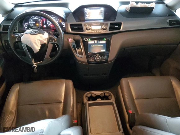 2015 Honda Odyssey EX-L with VIN 5FNRL5H62FB037338, listed as a Copart auction lot 43087485 with 134,579 mi miles and Salvage Title. Bid and sale history available at carsss.com. Image 8.