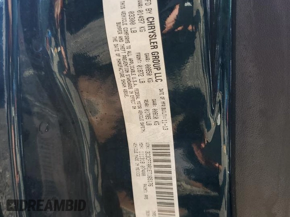 2014 FIAT 500 Pop z VIN 3C3CFFAR1ET165176, wystawiony jako Copart lot #53337245 z przebiegiem Nie podano mil oraz Szkoda całkowita • Salvage title. Historia ofert i sprzedaży dostępna na DreamBid. Obrazek 14.