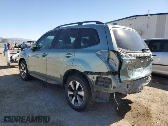 2018 Subaru Forester Premium with VIN JF2SJAGC8JH438474, listed as a Copart auction lot 53691275 with 63,404 mi miles and Salvage Title. Bid and sale history available at DreamBid. Image 2.
