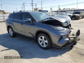2020 Toyota Highlander L with VIN 5TDCZRAH5LS019723, listed as a Copart auction lot 54934455 with 61,133 mi miles and Salvage title. Bid and sale history available at DreamBid. Image 4.