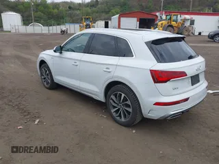 2022 Audi Q5 S line Premium Plus with VIN WA1EAAFY2N2014414, listed as a IAAI auction lot 42069743 with 44,654 mi miles and . Bid and sale history available at DreamBid. Image 3.