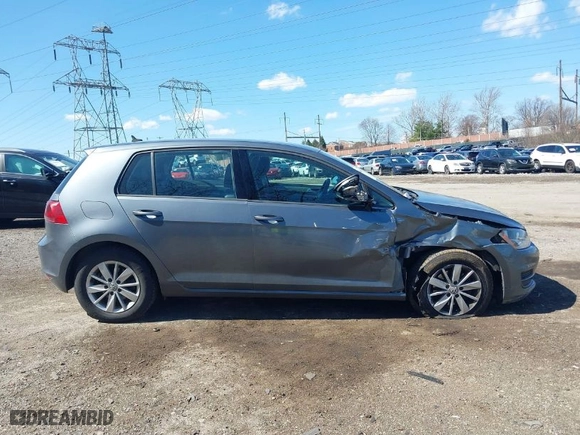 2015 Volkswagen Golf TSI S with VIN 3VW217AU8FM095393, listed as a IAAI auction lot 41880447 with NaN miles. Bid and sale history available at carsss.com. Image 14.