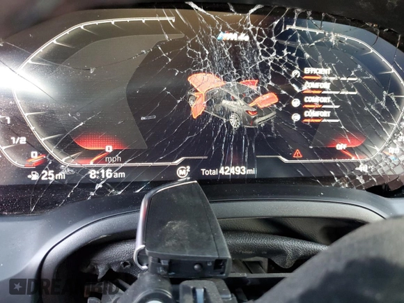 2022 BMW M4 Competition z VIN WBS33AZ00NCH76823, wystawiony jako Copart lot #48076435 z przebiegiem 42 493 mil mil oraz Szkoda całkowita • Salvage title. Historia ofert i sprzedaży dostępna na DreamBid. Obrazek 9.