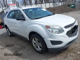 2016 Chevrolet Equinox LS with VIN 2GNFLEEKXG6297876, listed as a IAAI auction lot 41880504 with 121,716 mi miles. Bid and sale history available at carsss.com. Image 1.