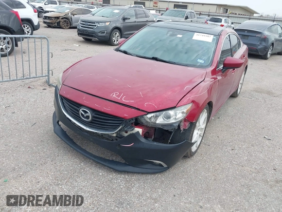 2014 Mazda 6 i Grand Touring with VIN JM1GJ1W57E1108539, listed as a IAAI auction lot 41749387 with Not Provided miles. Bid and sale history available at carsss.com. Image 2.