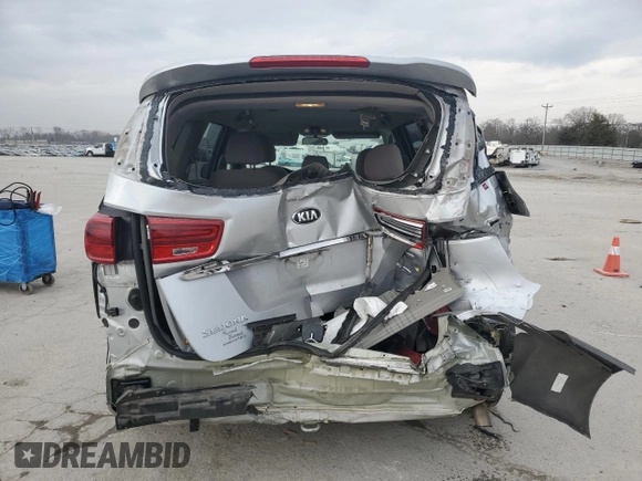 2021 Kia Sedona EX with VIN KNDMB5C1XM6667612, listed as a Copart auction lot 44791325 with 51,120 mi miles and Salvage Title. Bid and sale history available at carsss.com. Image 6.