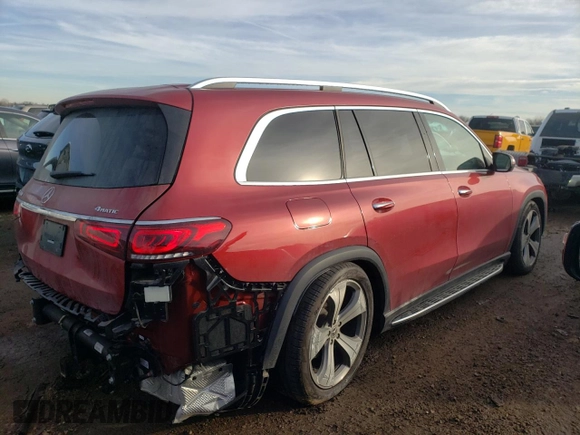 2021 Mercedes-Benz GLS 450 with VIN 4JGFF5KE4MA423240, listed as a Copart auction lot 80464263 with 34,049 mi miles and . Bid and sale history available at DreamBid. Image 3.