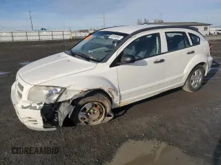 2007 Dodge Caliber with VIN 1B3HB28B37D268625, listed as a Copart auction lot 46269955 with 193,680 mi miles and Salvage Title. Bid and sale history available at carsss.com. Image 1.