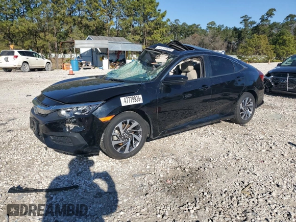2017 Honda Civic Sedan EX with VIN 19XFC2F77HE044243, listed as a Copart auction lot 47779935 with 115,037 mi miles and Non Repairable. Bid and sale history available at carsss.com. Image 1.