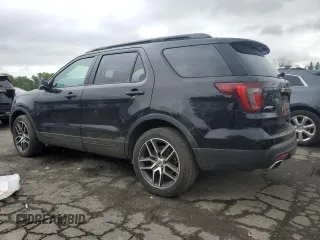 2017 Ford Explorer Sport with VIN 1FM5K8GT6HGE12579, listed as a Copart auction lot 54395055 with 59,955 mi miles and Salvage Title. Bid and sale history available at carsss.com. Image 2.