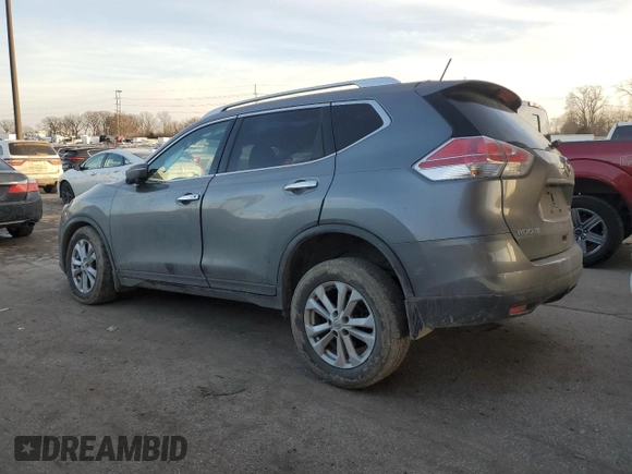 2015 Nissan Rogue S with VIN KNMAT2MT6FP503883, listed as a Copart auction lot 44443905 with 180,295 mi miles and Salvage Title. Bid and sale history available at DreamBid. Image 2.
