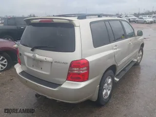 2002 Toyota Highlander with VIN JTEHF21A320057652, listed as a IAAI auction lot 41554711 with 1 mi miles. Bid and sale history available at carsss.com. Image 4.