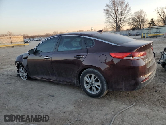 2016 Kia Optima LX z VIN 5XXGT4L36GG053507, wystawiony jako Copart lot #85898534 z przebiegiem 89 192 mil mil oraz Szkoda całkowita • Salvage title. Historia ofert i sprzedaży dostępna na DreamBid. Obrazek 2.