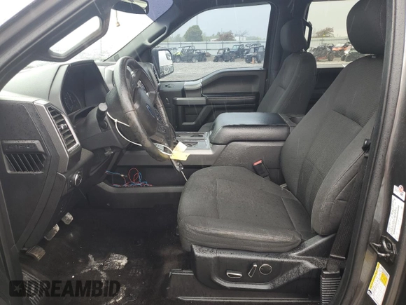 2016 Ford F-150 XLT with VIN 1FTEW1EFXGKF18400, listed as a Copart auction lot 55776805 with 128,771 mi miles and Salvage title. Bid and sale history available at DreamBid. Image 7.