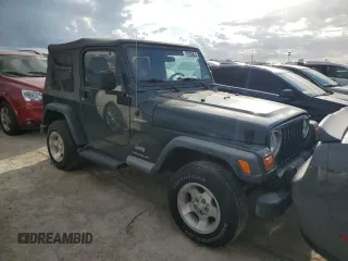 2003 Jeep Wrangler Sport with VIN 1J4FA49S43P301542, listed as a Copart auction lot 75704824 with Not Provided miles and Salvage Title. Bid and sale history available at carsss.com. Image 4.
