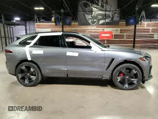 2023 Jaguar F-Pace SVR with VIN SADCZ2EE1PA704896, listed as a Copart auction lot 47456695 with 6,623 mi miles and Salvage Title. Bid and sale history available at DreamBid. Image 1.