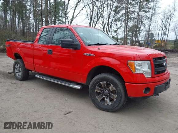 2014 Ford F-150 XL with VIN 1FTFX1EF0EFA80834, listed as a IAAI auction lot 41717091 with 167,706 mi miles and . Bid and sale history available at DreamBid. Image 1.