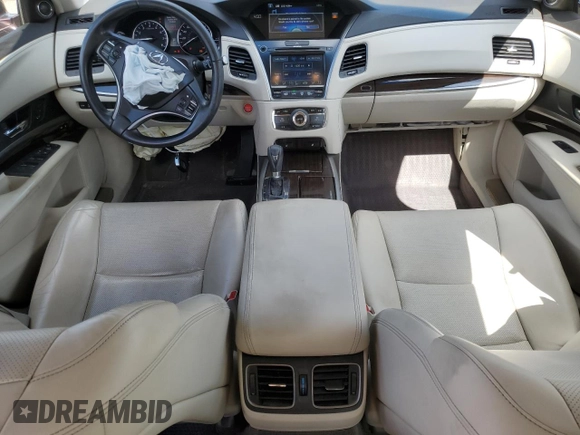 2014 Acura RLX Technology with VIN JH4KC1F59EC000494, listed as a Copart auction lot 55293475 with 100,857 mi miles and Salvage title. Bid and sale history available at DreamBid. Image 8.