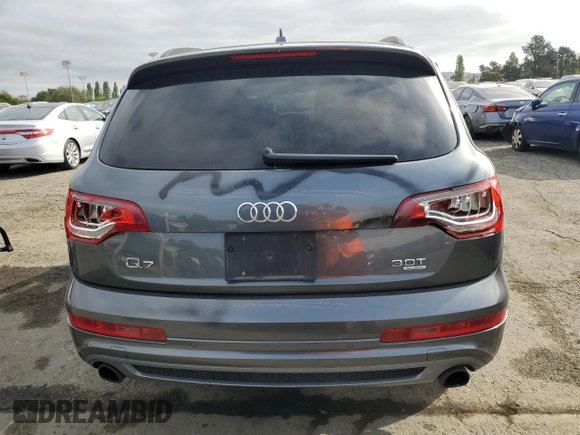 2014 Audi Q7 3.0T S line Prestige with VIN WA1DGAFE7ED010492, listed as a Copart auction lot 53492105 with 144,974 mi miles and Salvage Title. Bid and sale history available at carsss.com. Image 6.