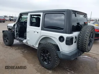 2021 Jeep Wrangler Unlimited Sport S with VIN 1C4HJXDG8MW509322, listed as a IAAI auction lot 42110123 with 39,955 mi miles and . Bid and sale history available at DreamBid. Image 3.