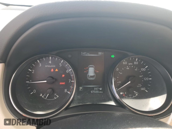 2017 Nissan Rogue SV with VIN JN8AT2MT2HW146764, listed as a Copart auction lot 51112915 with 97,500 mi miles and Non Repairable. Bid and sale history available at carsss.com. Image 9.