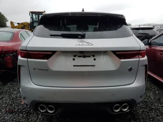 2023 Jaguar F-Pace SVR with VIN SADCZ2EE9PA708761, listed as a Copart auction lot 69895114 with 20,217 mi miles and Salvage Title. Bid and sale history available at DreamBid. Image 6.