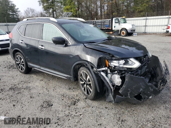 2020 Nissan Rogue SL with VIN 5N1AT2MT2LC757508, listed as a Copart auction lot 45053595 with 124,593 mi miles and Salvage Title. Bid and sale history available at DreamBid. Image 4.