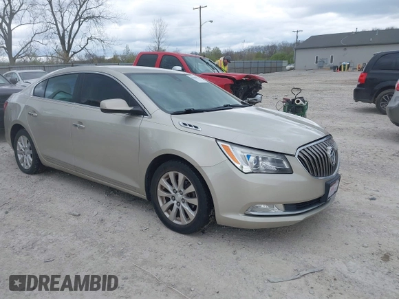 2014 Buick LaCrosse with VIN 1G4GA5GR3EF184346, listed as a IAAI auction lot 42040074 with 165,799 mi miles. Bid and sale history available at carsss.com. Image 1.