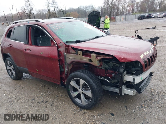 2019 Jeep Cherokee Limited with VIN 1C4PJMDNXKD133952, listed as a IAAI auction lot 41944222 with 75,410 mi miles and . Bid and sale history available at DreamBid. Image 1.