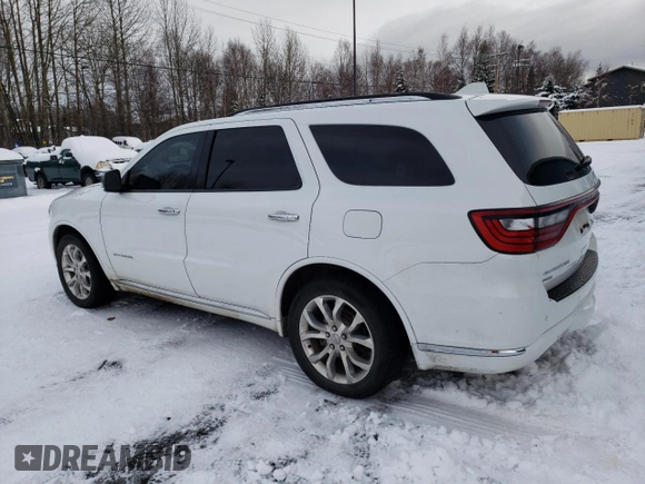 2017 Dodge Durango Citadel with VIN 1C4SDJETXHC611282, listed as a Copart auction lot 78170864 with 73,939 mi miles and Clean Title. Bid and sale history available at carsss.com. Image 2.