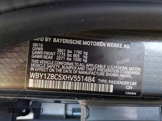 2017 BMW i3 с VIN WBY1Z8C5XHV551484, выставлен на аукционе IAAI как лот 42293232 с пробегом 74 082 миль миль и . История ставок и продаж доступна на DreamBid. Изображение 9.
