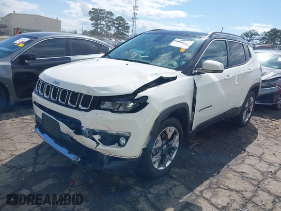 2018 Jeep Compass Limited with VIN 3C4NJDCB0JT314422, listed as a IAAI auction lot 42020523 with 41,888 mi miles and . Bid and sale history available at DreamBid. Image 17.