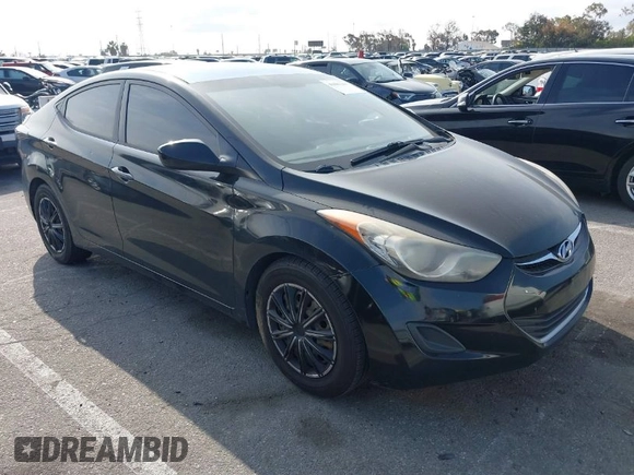 2012 Hyundai Elantra Limited with VIN KMHDH4AE5CU213997, listed as a IAAI auction lot 41881245 with 167,998 mi miles. Bid and sale history available at carsss.com. Image 1.