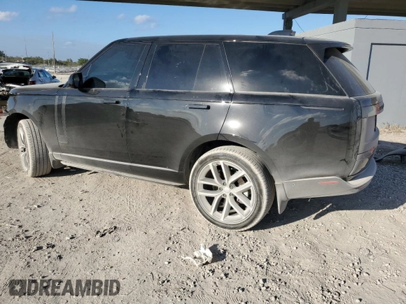 2024 Land Rover Range Rover SE with VIN SALKP9FU4RA099621, listed as a Copart auction lot 44174635 with 7,221 mi miles and Salvage title. Bid and sale history available at DreamBid. Image 2.