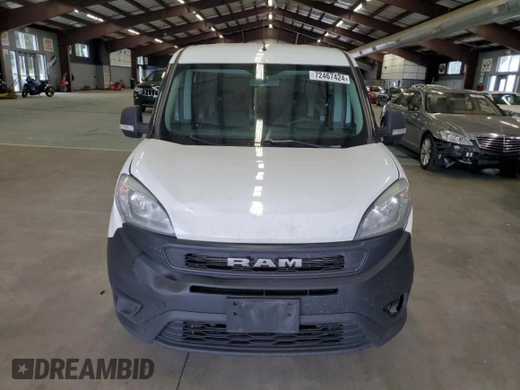 2020 Ram ProMaster City Cargo Tradesman with VIN ZFBHRFAB0L6P21757, listed as a Copart auction lot 72467424 with Not Provided miles and Salvage Title. Bid and sale history available at DreamBid. Image 5.
