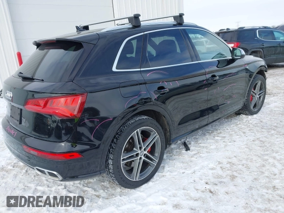 2018 Audi SQ5 Premium Plus z VIN WA1A4AFY1J2169617, wystawiony jako IAAI lot #41619017 z przebiegiem 53 477 mil mil oraz . Historia ofert i sprzedaży dostępna na DreamBid. Obrazek 4.