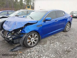 2012 Kia Optima SX with VIN 5XXGR4A68CG080942, listed as a IAAI auction lot 41620668 with 1 mi miles. Bid and sale history available at carsss.com. Image 2.