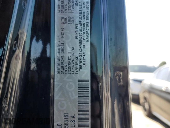 2021 Jeep Gladiator Willys with VIN 1C6HJTAG8ML563161, listed as a Copart auction lot 52734195 with 48,521 mi miles and Salvage title. Bid and sale history available at DreamBid. Image 12.