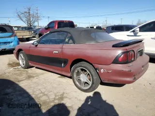 1998 Ford Mustang GT with VIN 1FAFP45X6WF213128, listed as a Copart auction lot 43036675 with 117,386 mi miles and Salvage Title. Bid and sale history available at carsss.com. Image 2.
