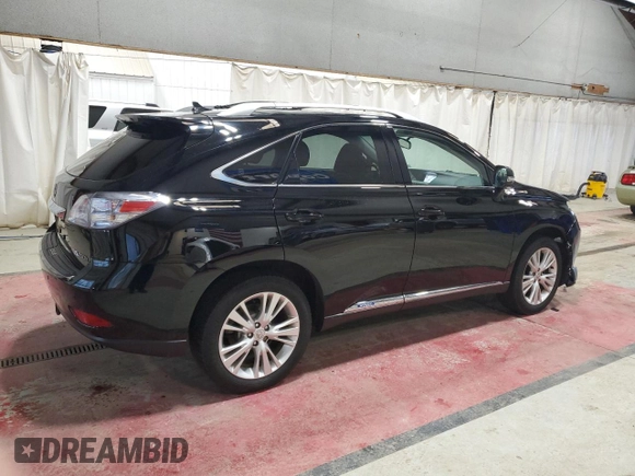 2012 Lexus RX 450h with VIN JTJBC1BA1C2427401, listed as a Copart auction lot 53795875 with 127,947 mi miles and Salvage Title. Bid and sale history available at DreamBid. Image 3.