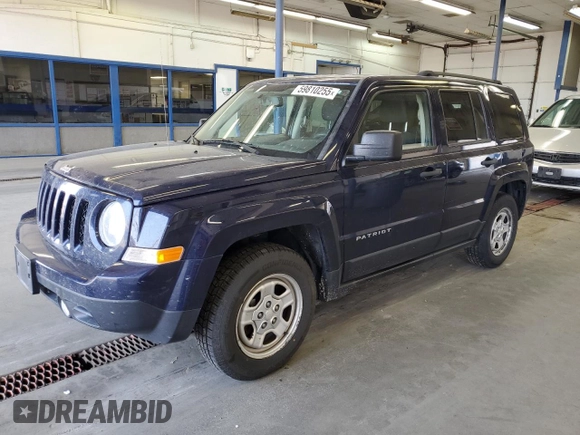 2016 Jeep Patriot Sport SE with VIN 1C4NJPBA6GD792109, listed as a Copart auction lot 59810255 with 125,202 mi miles and Clean title. Bid and sale history available at DreamBid. Image 1.