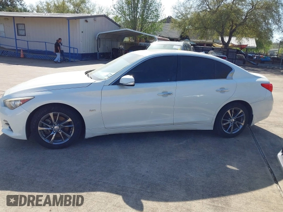 2017 Infiniti Q50 Signature Edition with VIN JN1EV7AP3HM738779, listed as a IAAI auction lot 41870416 with 129,694 mi miles and . Bid and sale history available at DreamBid. Image 15.