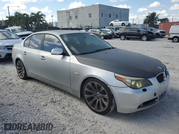 2007 BMW 5 Series 550i with VIN WBANB53527CP07613, listed as a Copart auction lot 44318875 with 119,990 mi miles and Clean Title. Bid and sale history available at DreamBid. Image 4.