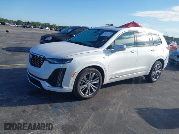 2025 Cadillac XT6 FWD Premium Luxury with VIN 1GYKPCRS9SZ122102, listed as a IAAI auction lot 41677275 with 4,227 mi miles. Bid and sale history available at carsss.com. Image 17.